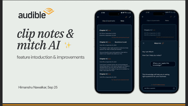 Audibile's : Mitch AI (Product Design)