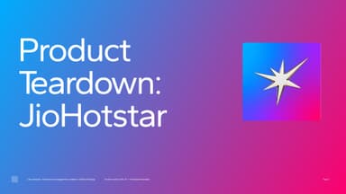 JioHotstar – Product Teardown